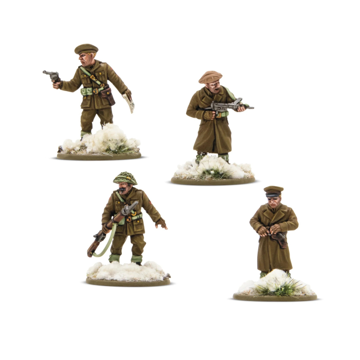 Bolt Action - British & Canadian Infantry (Winter) Platoon Commanders